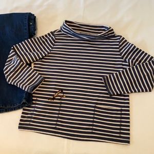 Susan Graver Weekend French Terry Cowl Neck Top.